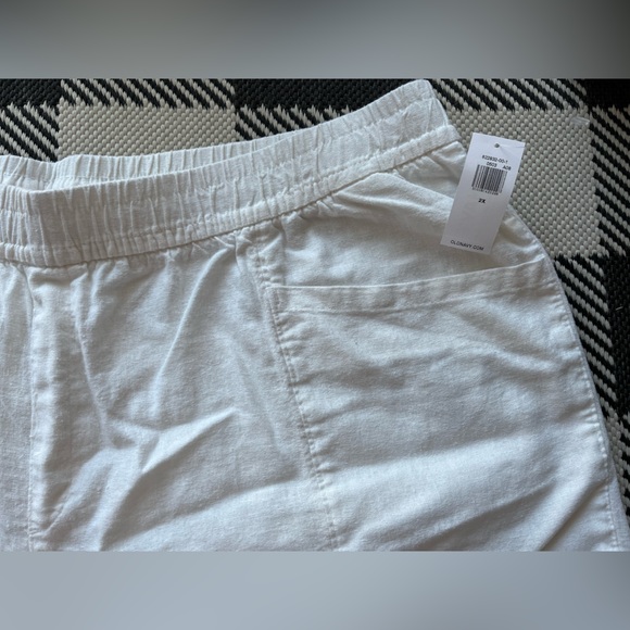 NWT 2X White Linen Old Navy Shorts 🤍 - Picture 5 of 9
